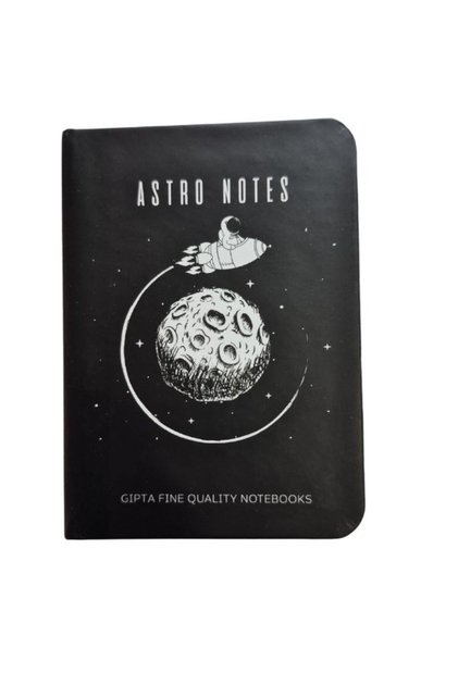 Astro Notes A7 Lined Notebook Hard Cover Thread Stitched