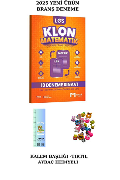 Mozaik Yayınları Mozaik 8. Sınıf Klon Matematik Branş Denemesi
