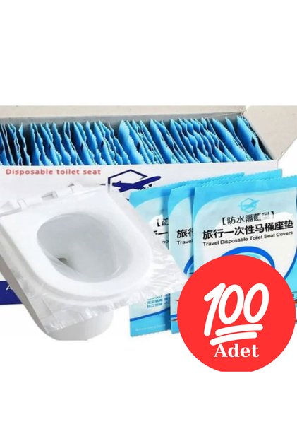 100 Adet Kullan At Klozet Örtüsü Klozet Poşeti Klozet Kapak Örtüsü Kağıdı