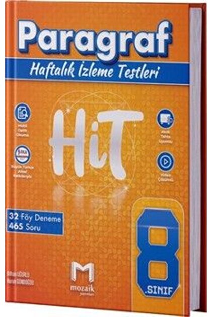 Mozaik Yayınları Mozaik Yayınları 8. Sınıf Paragraf HİT 32 Deneme