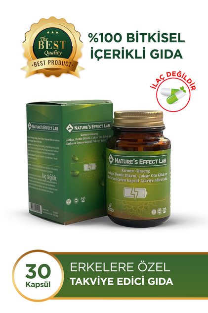 Power Kuvvet Güç Enerji Erkeklere Özel Performansı Arttırıcı Takviye Edici Gıda 30 Kapsül