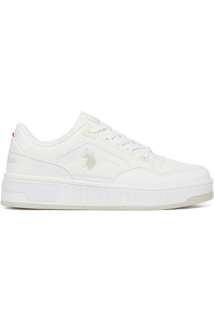Women's White Low-Top Sneakers - Stylish Lace-Up Design, Perfect for Casual Adventures
