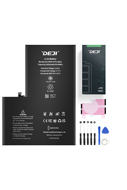 Deji iPhone 14 Pro Max Uyumlu Mucize Batarya - Orijinal mAh
