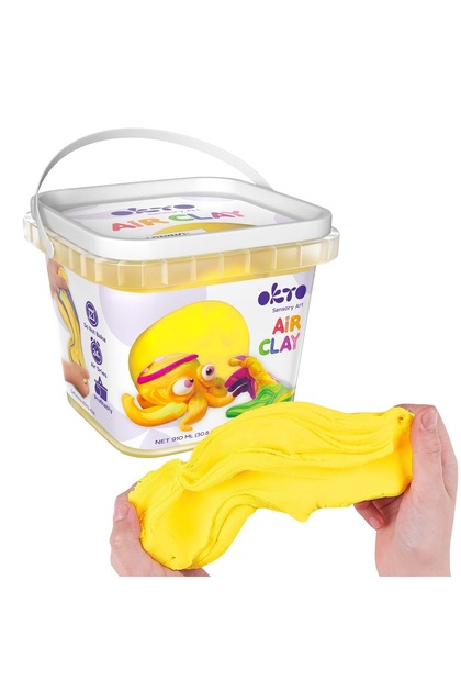 Πηλός αέρα για μοντελοποίηση, 200g, - Κίτρινος