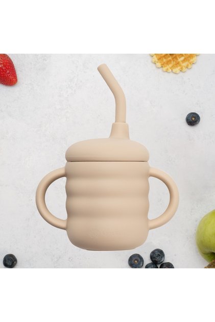 Cana Din Silicon Cu Pai, - Bubble Beige