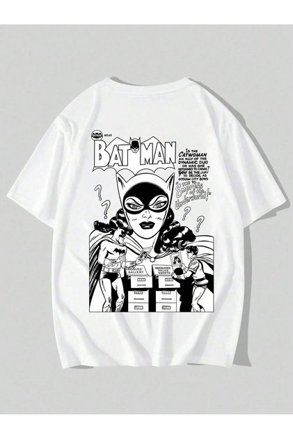 Character Printed Oversize Cotton T-Shirt