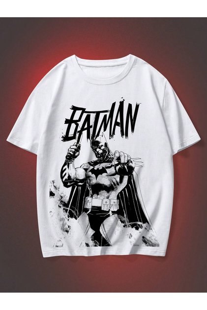 Character Printed Oversize Cotton T-Shirt