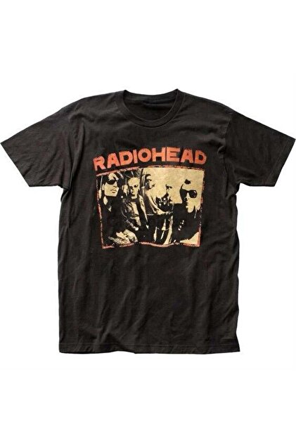 Köstebek Vintage Radiohead Concert Unisex Black T-shirt- Trendyol