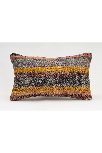 Throw Pillow Cover Made of Handmade Rug, Wool, 30X50 cm