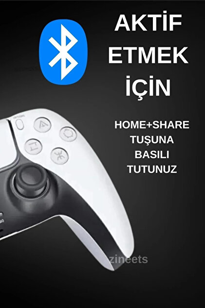 ŞimşekStore Bluetooth Oyun Kolu Ps4 Ps5 Ve Pc Uyumlu Wireless