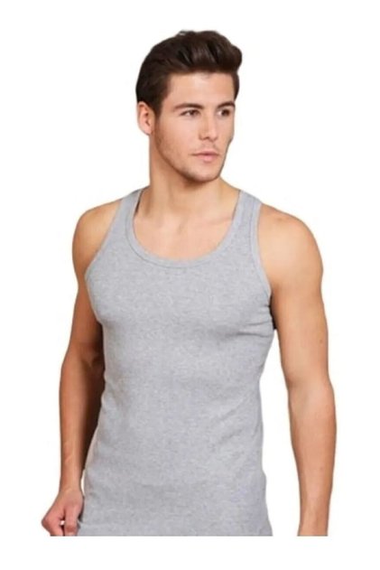 Men's Gray Undershirt 6 Pack 1017 Abani Classic