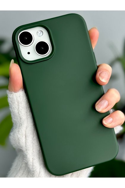 Velvet Stain-Resistant Liquid Silicone Launch Case Compatible with iPhone 14 Plus and 15 Plus