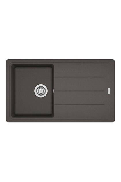 BFG 611 Granit Evye, Slate Grey, Arduvaz Gri renk, 86x50 cm, Tek hazne, Tezgah üstü, Damlalık