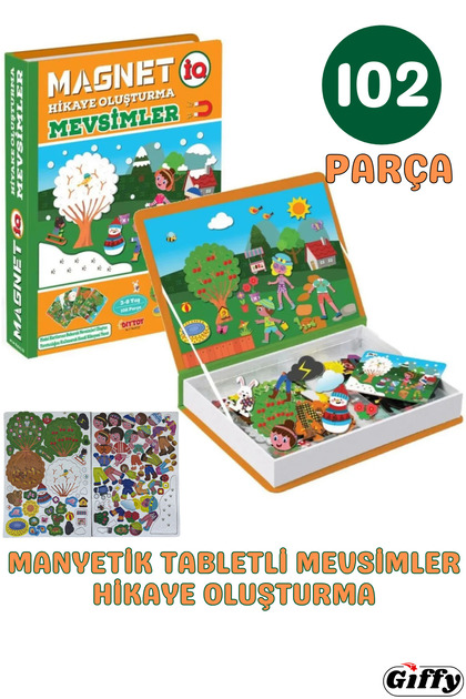 giffy Oyuncak Manyetik Tabletli Hikaye Oluşturma - Mevsimler 102