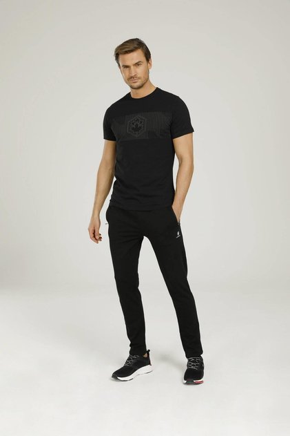 Ct121 Waist Ribbed Pocket Zippered Skinny Leg Sweatpants Bottom Sweatpants
