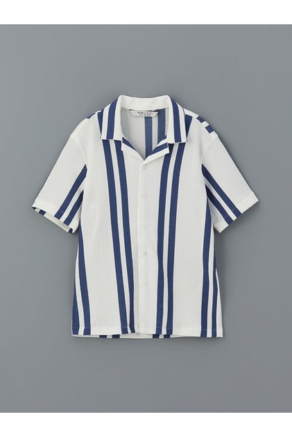 Lcw Vision Short Sleeve Striped Boy's Shirt
