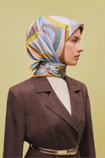 أرمين وشاح حرير تويل 2025 موسم الصيف 9336D01-80