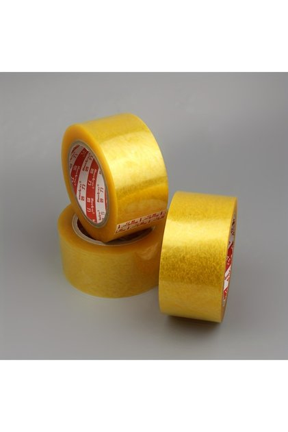 YELLOW Viscosity Clear Adhesive Tape Box Carton Sealing Packing Tape DIY Mounting Fixing Tape Clear