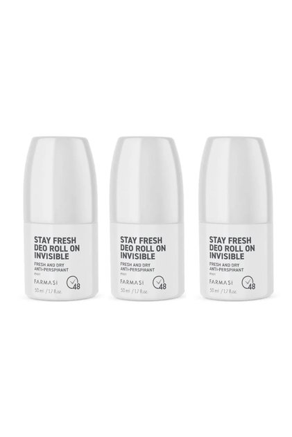 Stay Fresh Terleme Karşıtı Erkek Rolon Invısıble 50 Ml 3 Adet