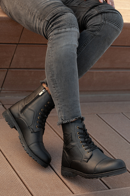 D460 Cold-Proof Winter Zippered Unisex Boots Rubber Sole Rugged Guaranteed Product