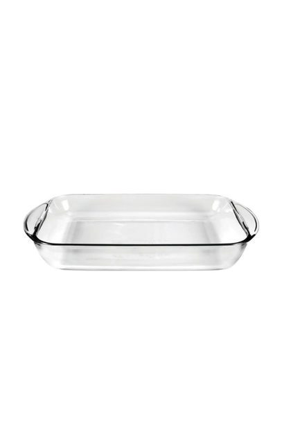 Essentials Rectangular Glass Roaster Clear 3qt