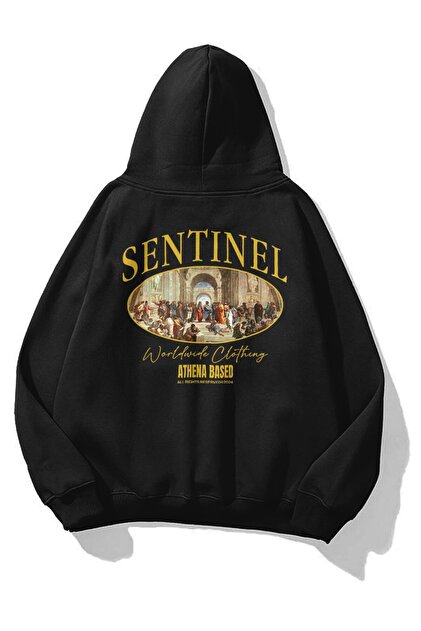 Trendiz Unisex Look Mom I Can Fly Siyah Sweatshirt Hoodie - Fiyatı
