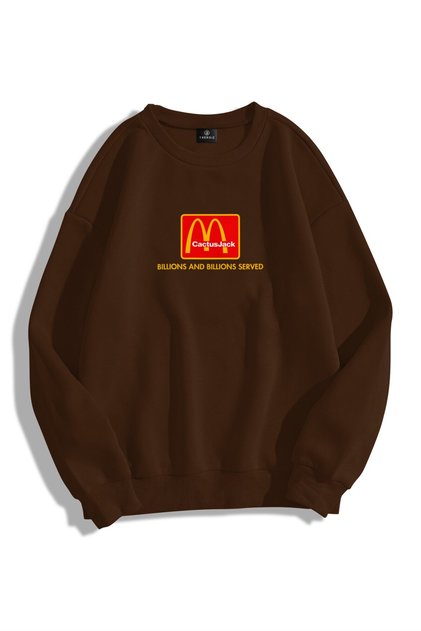 Unisex I'm Lovin It Bisiklet Yaka Sweatshirt Hoodie