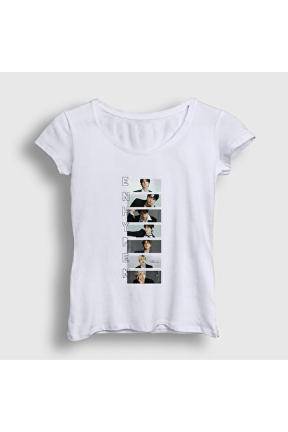 Presmono Unisex Siyah Starring K Pop Enhypen T-Shirt 604643tt