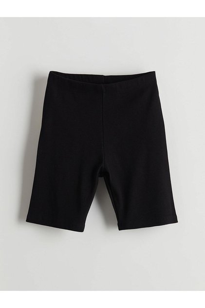 Basic Girls' Short Tights with Elastic Waistband (S5)