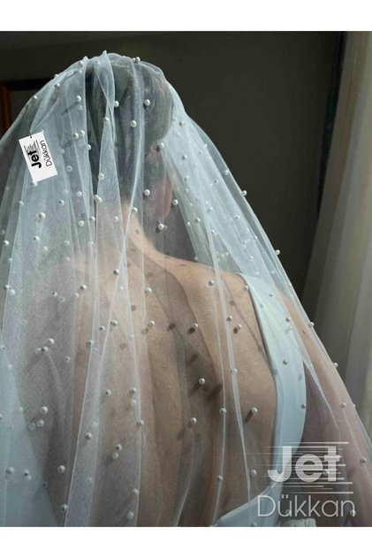 Bridal Veil, Wedding Dress Accessory, Bridal Veil with Pearls, 1.5 Meter with Comb Buckle