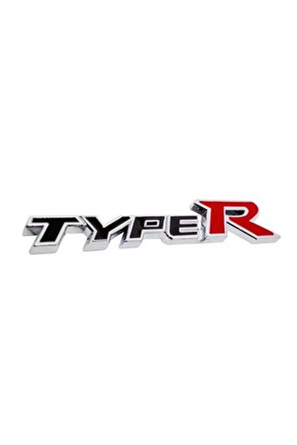 Type R Metal Logo restinal Honda Civic Type R Metal Arma 3D 3M Bantlı – Arka Bagaj Yan ...
