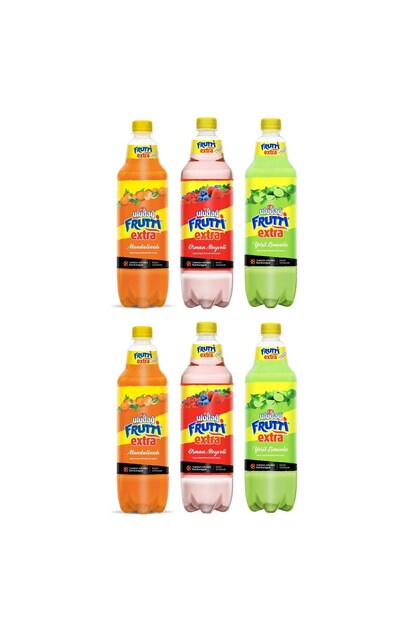 Frutti 1 lt 6 lı Karma Paket - Mandalina - Orman Mey -Yeşil Limon