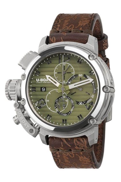 9591 Ceas bărbătesc Chimera 46mm Chrono SS Green Automatic 10ATM