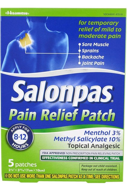 Salonpas Pain Relief Menthol 5 Patches (7cm*10cm) Green