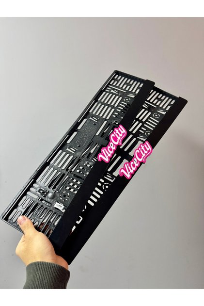 Retro Tarz! "Vice City" Pleksi Araç Plakalığı
