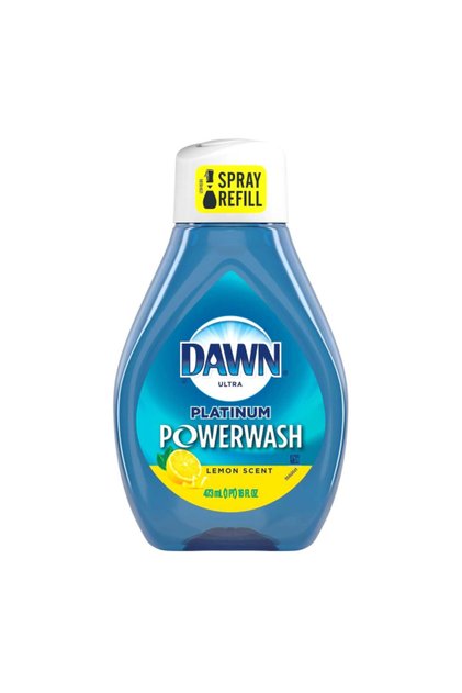 Ultra Platinum Powerwash Biodegradable Formula Lemon Scent Liquid Dish Easy Spray Refill 473ml