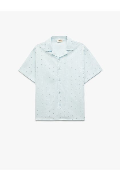 Cotton Patterned Short Sleeve Shirt