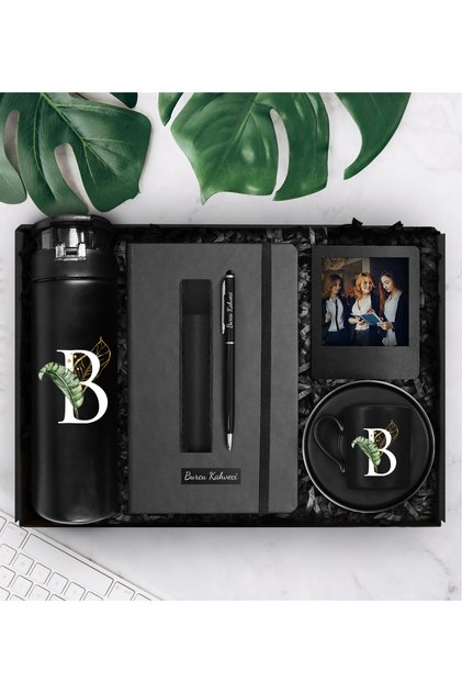 Kişiye Özel Cam Şişe Matara & Porselen Fincan & Defter & Touch Pen Kalem & Fotoğraf Çerçevesi