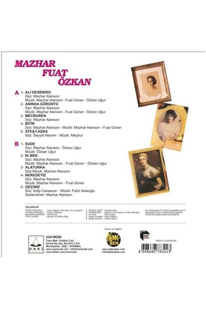 Mazhar Fuat Özkan - Geldiler (plak)
