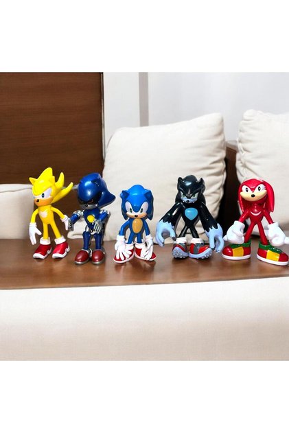 Sonic 5'li Karakter Seti - Koleksiyon Ürünleri, Kaliteli Oyuncak