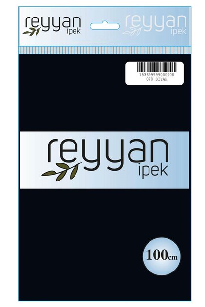 Düz Renk Poşetli Yazma - Renk-070 - Siyah