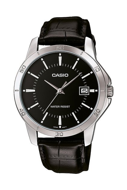 Men's Wristwatch with Case Gray Cord Black Color Guaranteed