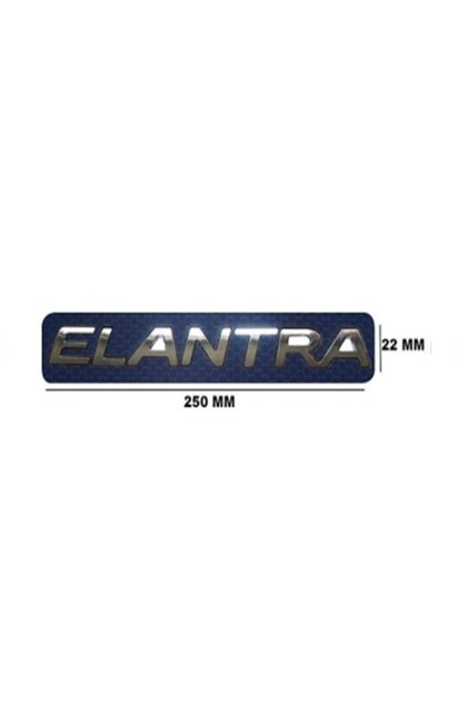Rear trunk text elantra hyundai elantra 2011-2015
