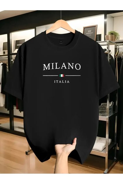 Large Size Unisex Printed Oversize T-Shirt