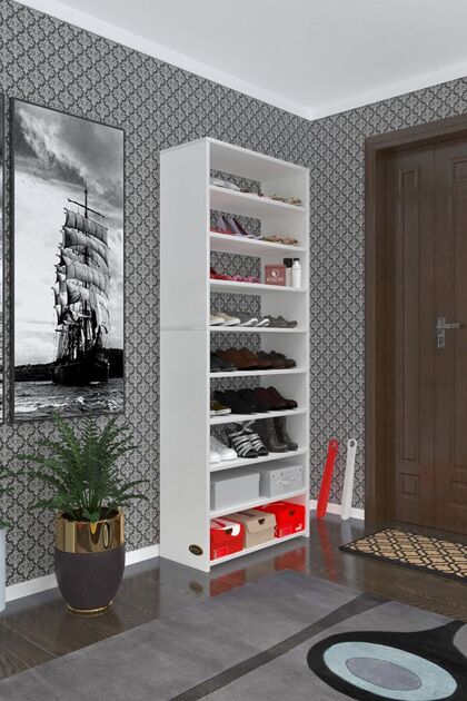 Kenzlife Ayakkabılık Goya Byz 180*70*30 Arkalıksız Ayakkabı Ofis