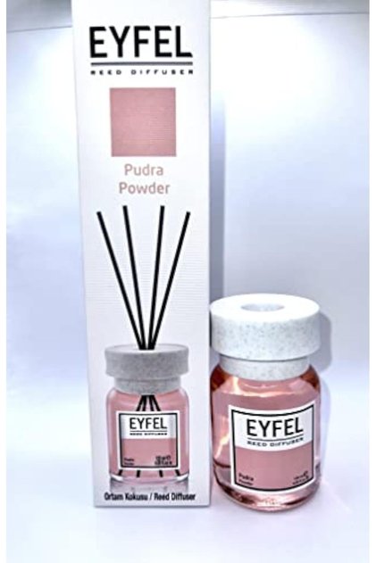 Fresh Powder Pudra Scented Oil Room Reed Diffuser Sticks Set (120ml)