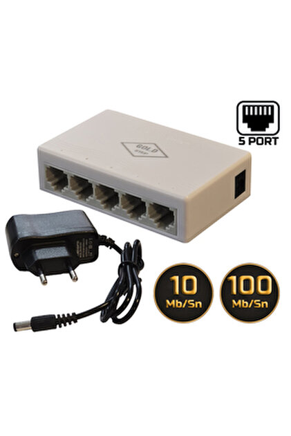 technozi 8 Port 10 / 100 Mbit Internet Hub Hup Çoğaltıcı Ethernet