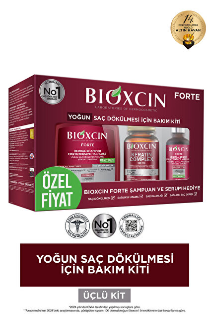 Bioxcin Forte Yoğun Bakım Kiti (TABLET-ŞAMPUAN-SERUM) Yoğun Saç
