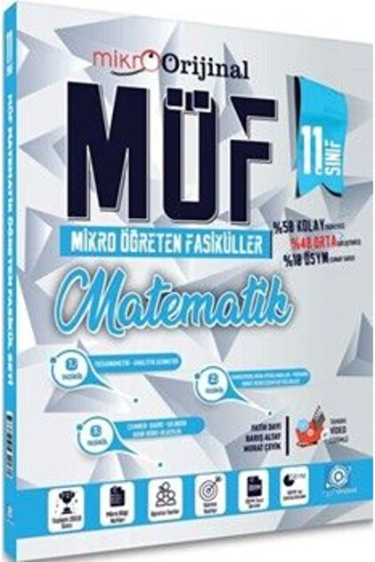 Orijinal Yayınları 11. Sınıf Matematik Möf Mikro Öğreten