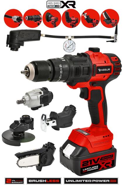 DOZZER Alman Torq Darbeli Kömürsüz Motor 258 Vf 12 Ah 82 Parça